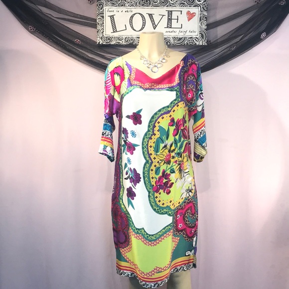 Cache Dresses & Skirts - Cache Silk Dress Size L/XL ♥️😍